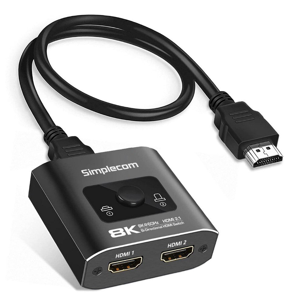 Simplecom CM302V2 Bi-Directional 2 Way HDMI 2.1 Switch Selector 8K Simplecom CM302V2 Bi-Directional 2 Way HDMI 2.1 Switch Selector 8K